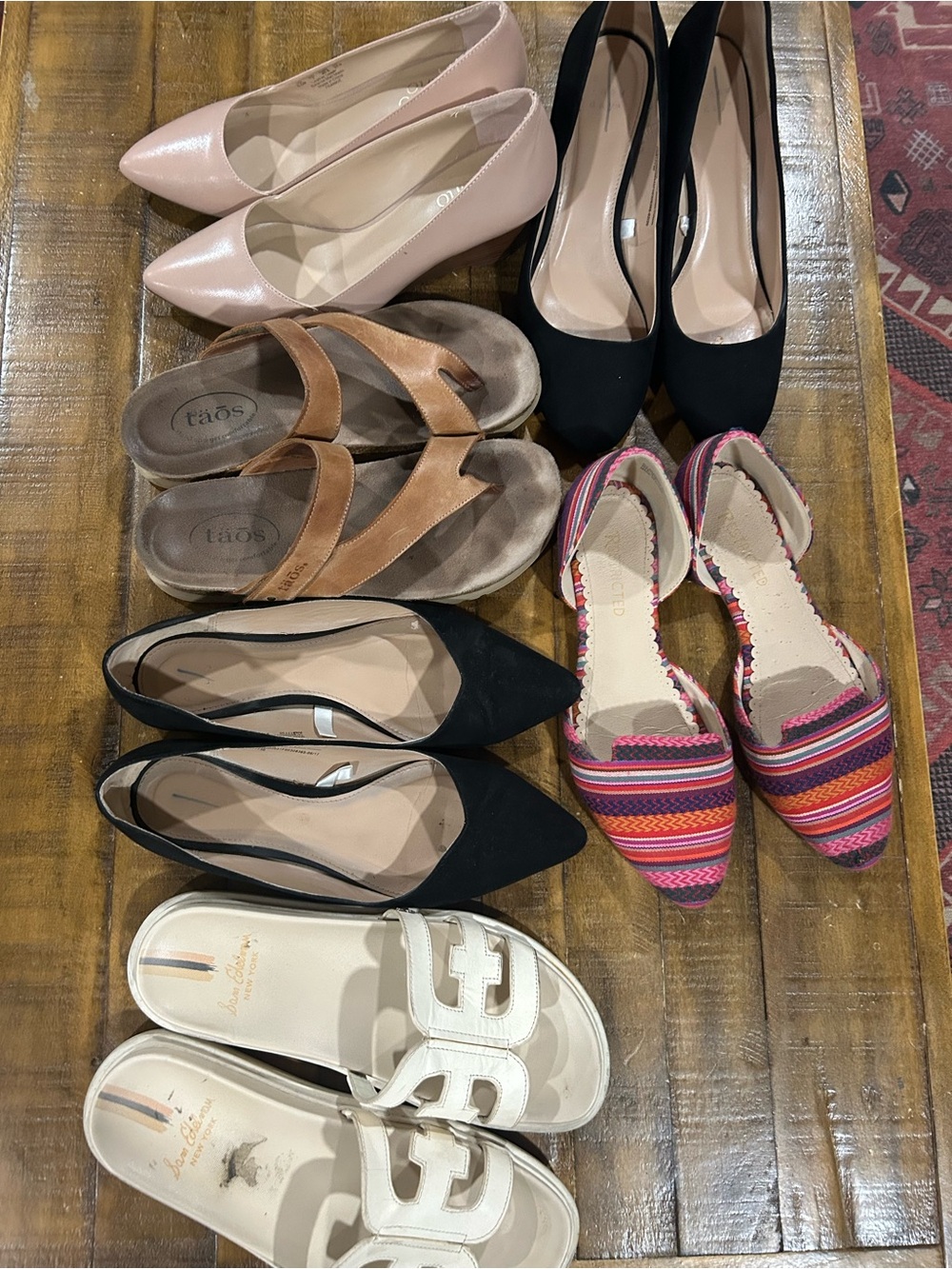 Lot of flats, sandals, heels